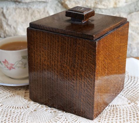 vintage metal tea box|old wooden tea caddies.